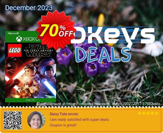LEGO Star Wars The Force Awakens Xbox One (UK) discount 70% OFF, 2022 4th of July offering sales. LEGO Star Wars The Force Awakens Xbox One (UK) Deal 2022 CDkeys