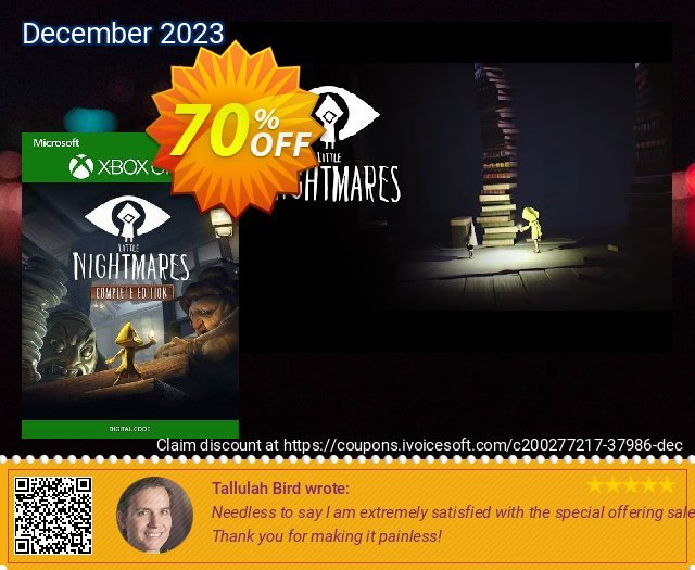 Little Nightmares Complete Edition Xbox One (US) 令人敬畏的 产品销售 软件截图