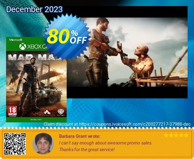 Mad Max Xbox One (EU) wunderschön Ermäßigung Bildschirmfoto