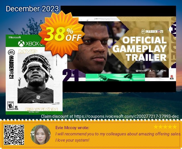 Madden NFL 21: MVP Edition Xbox One (EU) verwunderlich Preisreduzierung Bildschirmfoto
