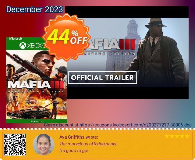 Mafia III: Definitive Edition Xbox One (EU) discount 44% OFF, 2024 April Fools' Day discounts. Mafia III: Definitive Edition Xbox One (EU) Deal 2024 CDkeys