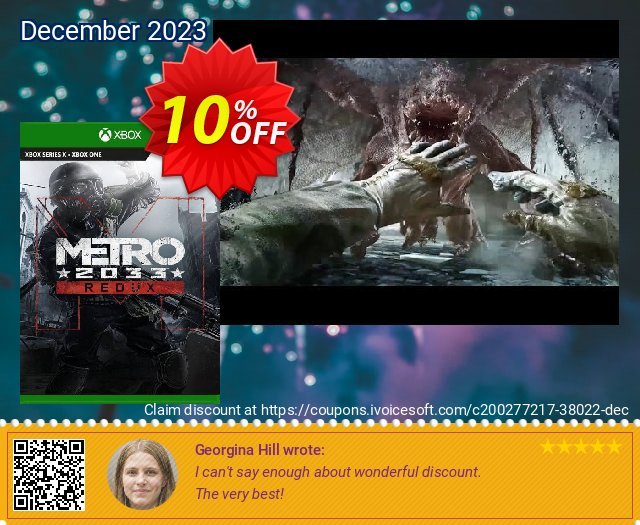 Metro 2033 Redux Xbox One (UK) discount 10% OFF, 2022 Happy New Year offering sales. Metro 2033 Redux Xbox One (UK) Deal 2022 CDkeys
