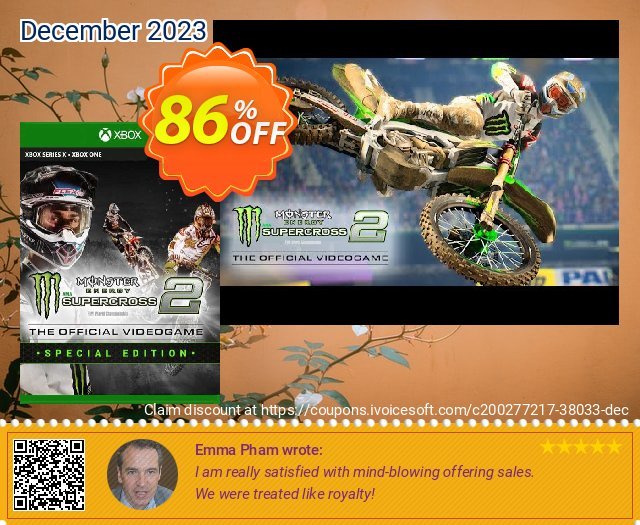 Monster Energy Supercross 2 - Special Edition Xbox One (UK) discount 86% OFF, 2024 Resurrection Sunday offering deals. Monster Energy Supercross 2 - Special Edition Xbox One (UK) Deal 2024 CDkeys