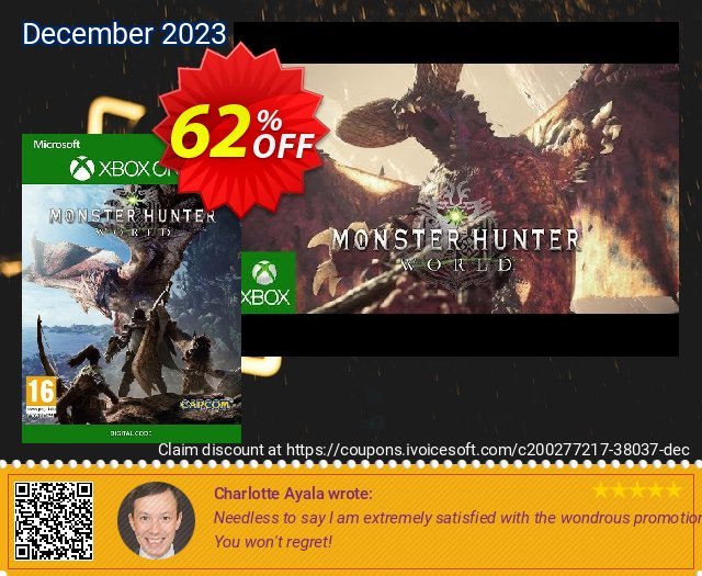 Monster Hunter World Xbox One (UK) discount 62% OFF, 2024 April Fools Day offering sales. Monster Hunter World Xbox One (UK) Deal 2024 CDkeys