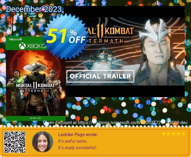 Mortal Kombat 11: Aftermath Xbox One (UK) discount 51% OFF, 2024 Resurrection Sunday offering sales. Mortal Kombat 11: Aftermath Xbox One (UK) Deal 2024 CDkeys