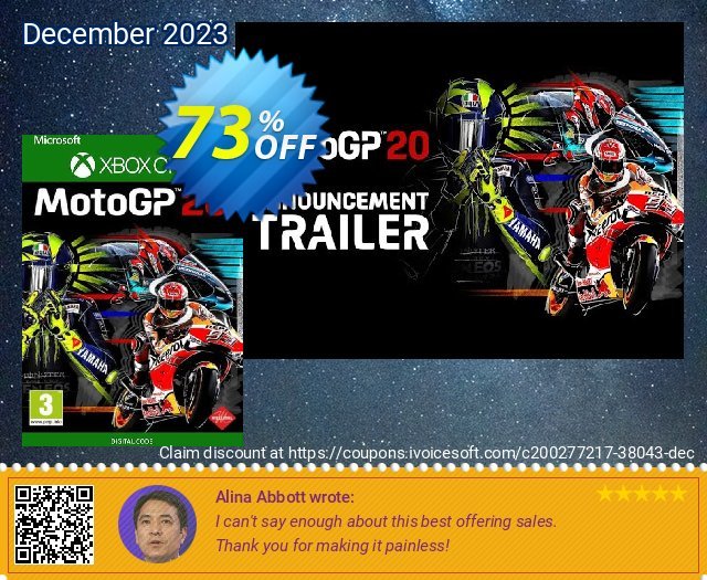 MotoGP 20 Xbox One (UK) 了不起的 销售折让 软件截图