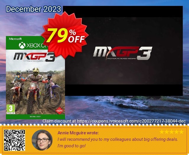 MXGP3 Xbox One (UK) discount 79% OFF, 2024 World Backup Day offering sales. MXGP3 Xbox One (UK) Deal 2024 CDkeys