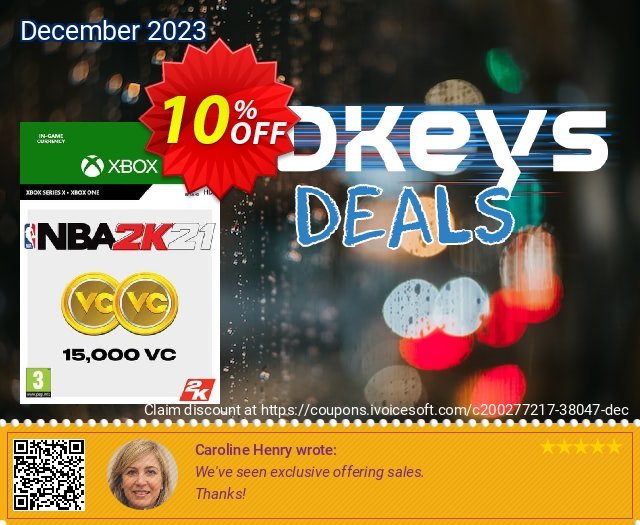 NBA 2K21: 15,000 VC Xbox One atemberaubend Sale Aktionen Bildschirmfoto
