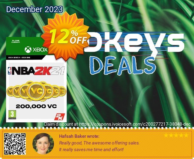 NBA 2K21: 200,000 VC Xbox One hebat kupon diskon Screenshot