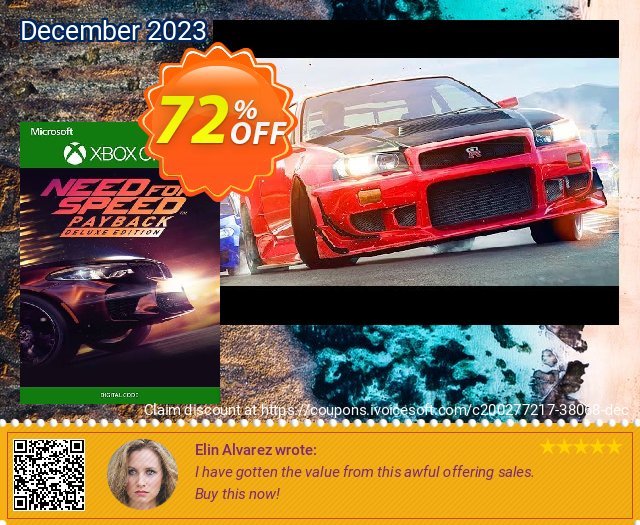 Need for Speed Payback - Deluxe Edition Xbox One (UK) eksklusif promosi Screenshot