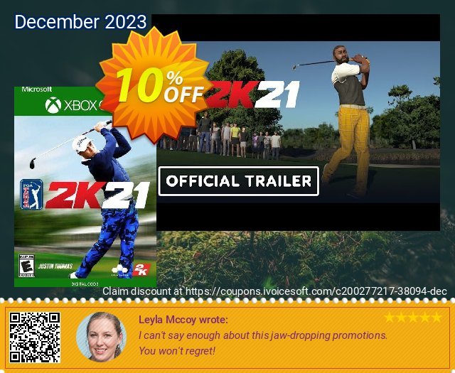 PGA Tour 2K21 Xbox One (EU) menakuntukan kupon Screenshot