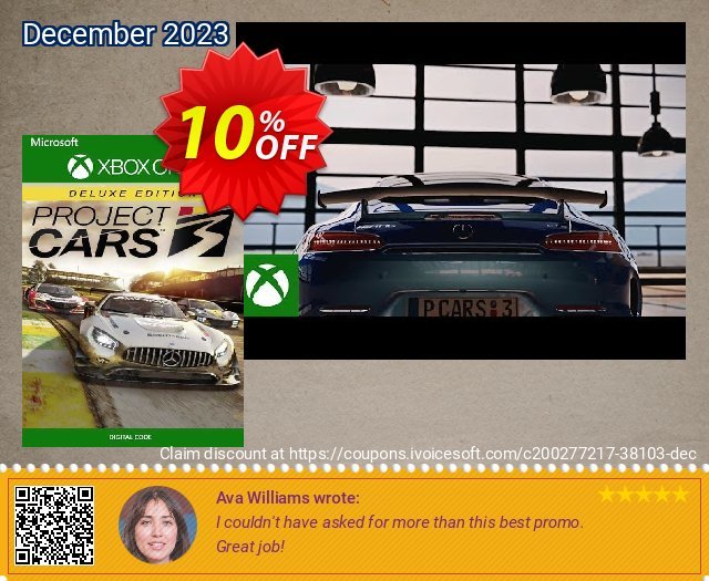 Project Cars 3 Deluxe Edition Xbox One (EU) discount 10% OFF, 2024 April Fools' Day promotions. Project Cars 3 Deluxe Edition Xbox One (EU) Deal 2024 CDkeys