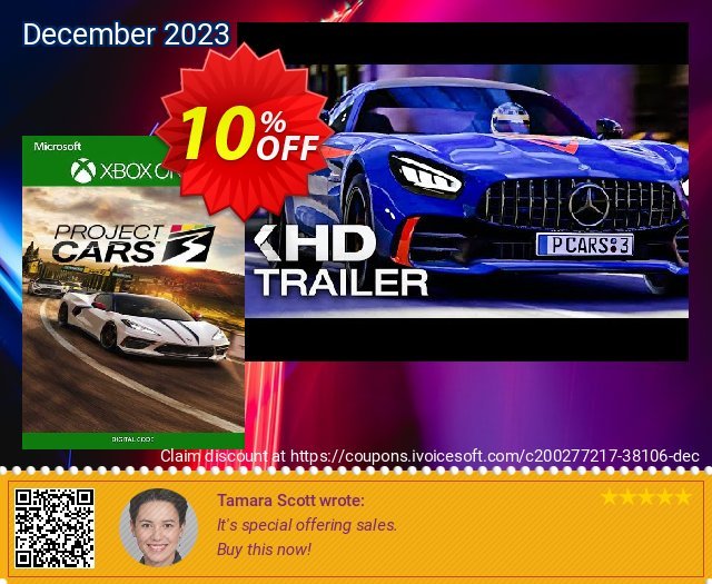 Project Cars 3 Xbox One (EU) tersendiri penawaran promosi Screenshot