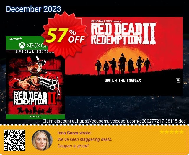 Red Dead Redemption 2 - Special Edition Xbox One (UK) megah voucher promo Screenshot
