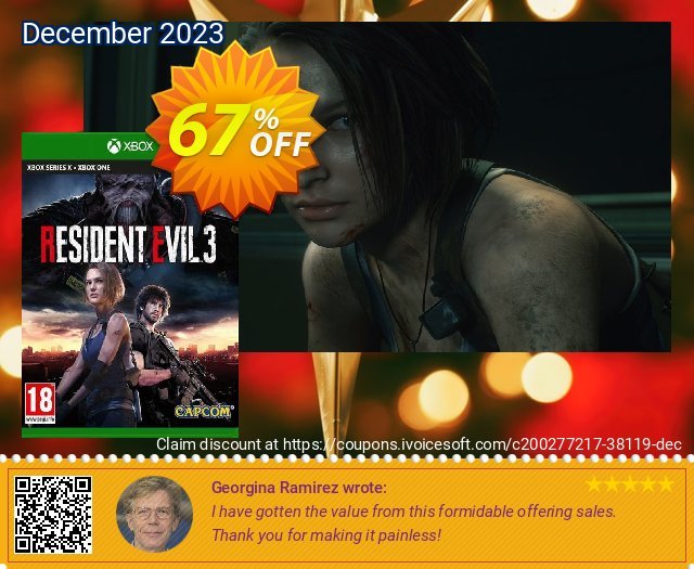 Resident Evil 3 Xbox One (US) Exzellent Preisnachlässe Bildschirmfoto