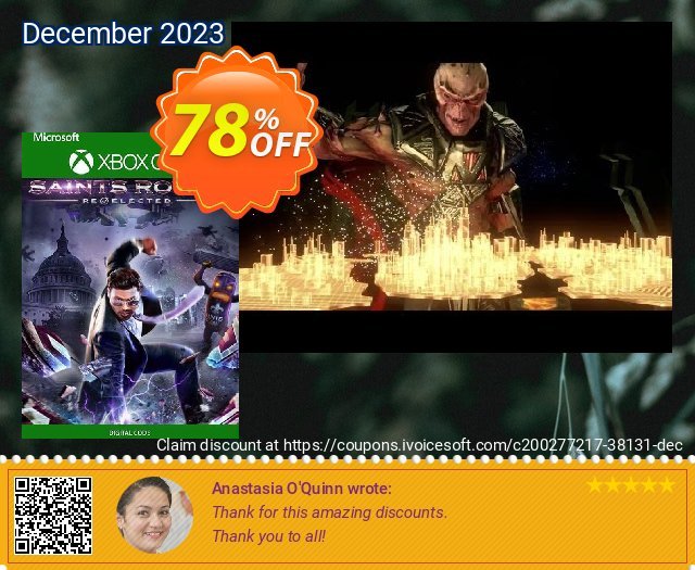 Saints Row IV Re-Elected Xbox One (EU) uneingeschränkt Förderung Bildschirmfoto