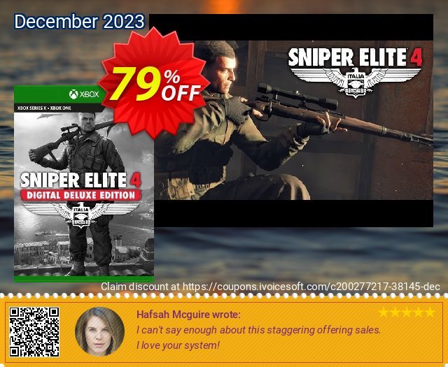 Sniper Elite 4 Digital Deluxe Edition Xbox One (UK) wundervoll Außendienst-Promotions Bildschirmfoto