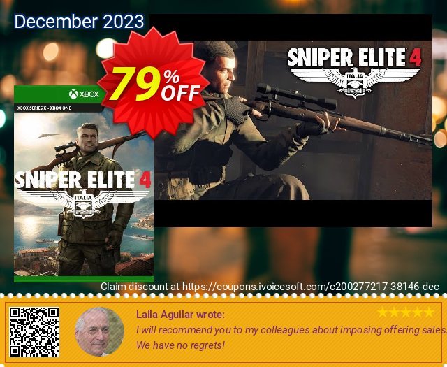 Sniper Elite 4 Xbox One (UK) ーパー 推進 スクリーンショット