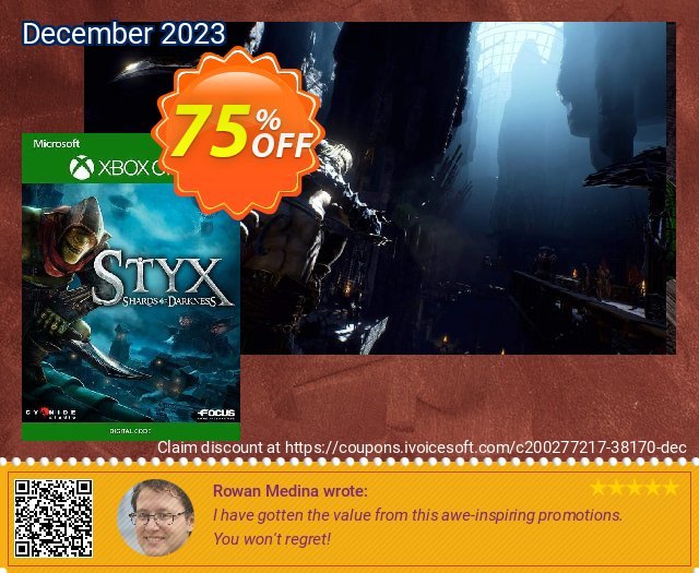 Styx: Shards of Darkness Xbox One (US) discount 75% OFF, 2024 Labour Day offering sales. Styx: Shards of Darkness Xbox One (US) Deal 2024 CDkeys