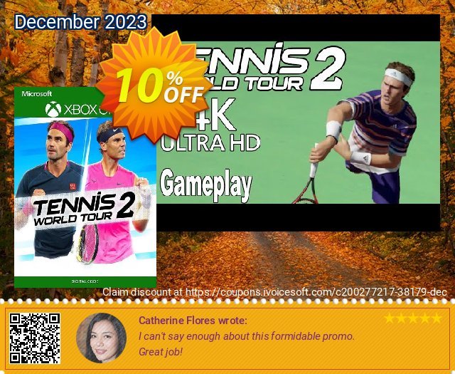 Tennis World Tour 2 Xbox One (EU) discount 10% OFF, 2024 Spring sales. Tennis World Tour 2 Xbox One (EU) Deal 2024 CDkeys