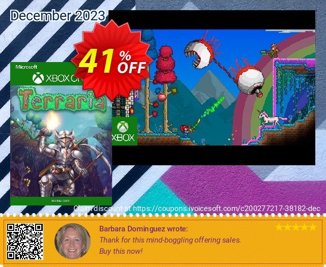 Terraria Xbox One (UK) discount 41% OFF, 2024 World Press Freedom Day offering discount. Terraria Xbox One (UK) Deal 2024 CDkeys