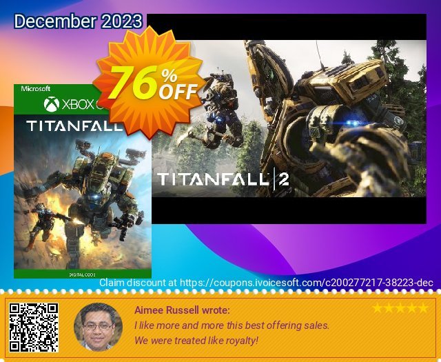 Titanfall 2 Xbox One (EU) discount 76% OFF, 2024 Resurrection Sunday offering deals. Titanfall 2 Xbox One (EU) Deal 2024 CDkeys