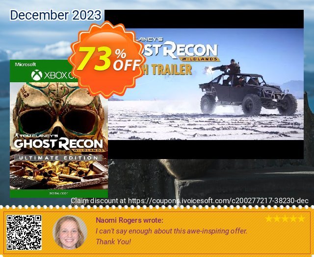 Tom Clancy&#039;s Ghost Recon Wildlands - Ultimate Edition Xbox One (UK) unglaublich Außendienst-Promotions Bildschirmfoto