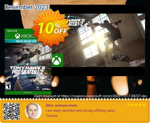 Tony Hawk&#039;s Pro Skater 1 + 2 Deluxe Edition Xbox One (EU) menakjubkan promosi Screenshot