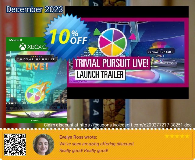Trivial Pursuit Live! Xbox One (US) discount 10% OFF, 2024 April Fools' Day offering sales. Trivial Pursuit Live! Xbox One (US) Deal 2024 CDkeys