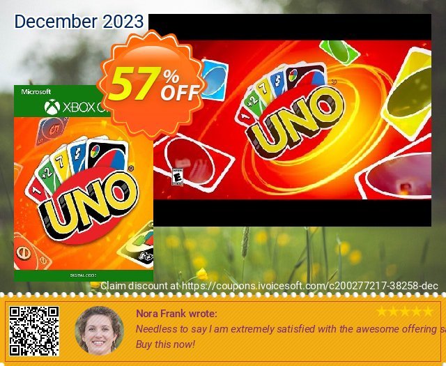UNO Xbox One (EU) discount 57% OFF, 2024 World Ovarian Cancer Day offering discount. UNO Xbox One (EU) Deal 2024 CDkeys