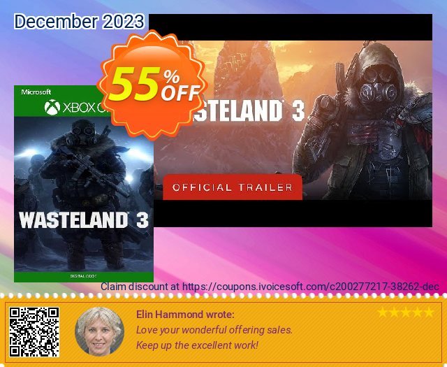 Wasteland 3 Xbox One (UK) discount 55% OFF, 2024 April Fools Day offering deals. Wasteland 3 Xbox One (UK) Deal 2024 CDkeys