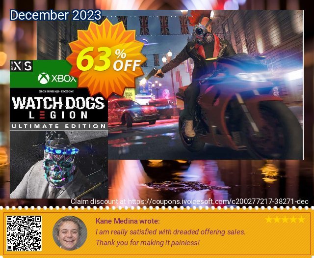 Watch Dogs: Legion - Ultimate Edition Xbox One/Xbox Series X|S (US) discount 63% OFF, 2024 April Fools' Day offering sales. Watch Dogs: Legion - Ultimate Edition Xbox One/Xbox Series X|S (US) Deal 2024 CDkeys