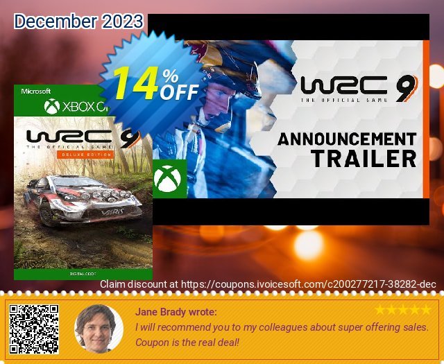 WRC 9 Deluxe Edition FIA World Rally Championship Xbox One (EU) discount 14% OFF, 2024 Easter Day promo. WRC 9 Deluxe Edition FIA World Rally Championship Xbox One (EU) Deal 2024 CDkeys