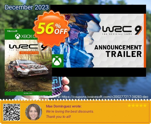 WRC 9 Deluxe Edition FIA World Rally Championship Xbox One (UK) discount 56% OFF, 2024 Resurrection Sunday offering sales. WRC 9 Deluxe Edition FIA World Rally Championship Xbox One (UK) Deal 2024 CDkeys