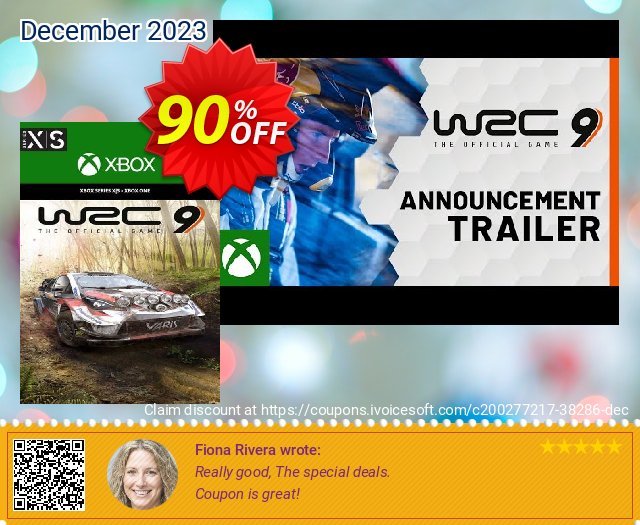 WRC 9 FIA World Rally Championship  Xbox One/Xbox Series X|S (UK) discount 90% OFF, 2024 April Fools' Day offering sales. WRC 9 FIA World Rally Championship  Xbox One/Xbox Series X|S (UK) Deal 2024 CDkeys