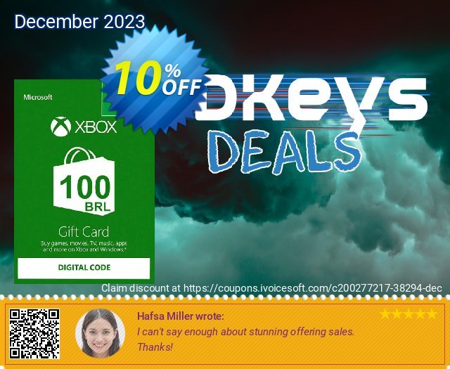 Xbox Live Gift Card - 100 BRL khas penawaran waktu Screenshot