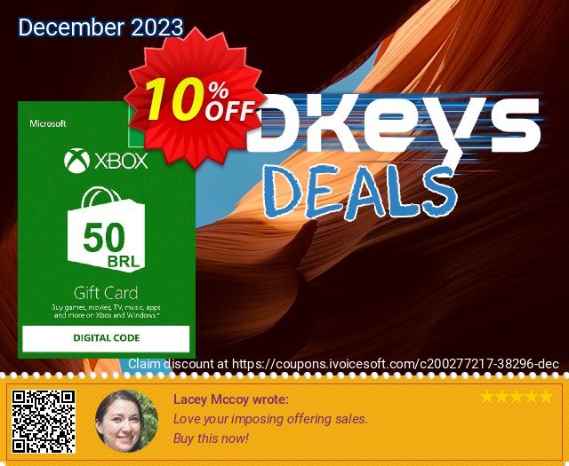 Xbox Live Gift Card - 50 BRL 偉大な プロモーション スクリーンショット