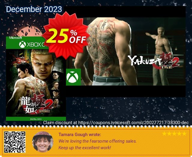 Yakuza Kiwami 2 Xbox One (UK) discount 25% OFF, 2024 World Heritage Day promo sales. Yakuza Kiwami 2 Xbox One (UK) Deal 2024 CDkeys