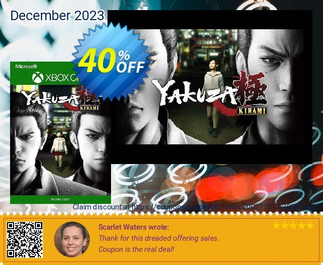 Yakuza Kiwami Xbox One (UK) discount 40% OFF, 2024 April Fools' Day promo. Yakuza Kiwami Xbox One (UK) Deal 2024 CDkeys