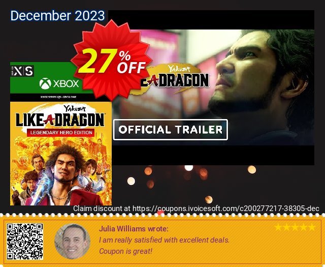 Yakuza: Like a Dragon Legendary Hero Edition  Xbox One/Xbox Series X|S (EU) 气势磅礴的 产品交易 软件截图