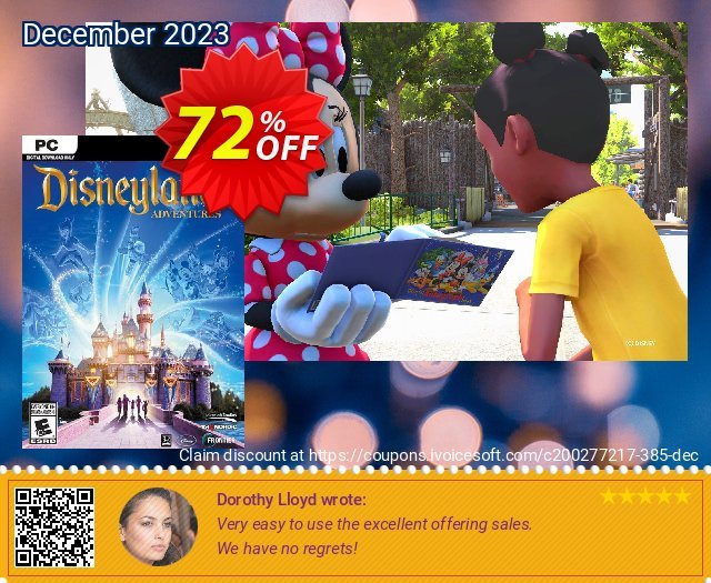 Disneyland Adventures PC aufregende Außendienst-Promotions Bildschirmfoto