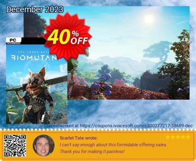 Biomutant + Pre-Order Bonus PC uneingeschränkt Außendienst-Promotions Bildschirmfoto
