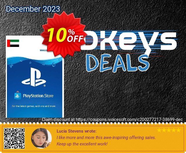 PlayStation Network (PSN) Card - 10 USD (UAE) atemberaubend Promotionsangebot Bildschirmfoto