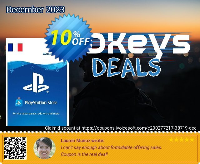 PlayStation Network (PSN) Card - 15 EUR (FRANCE) 壮丽的 扣头 软件截图