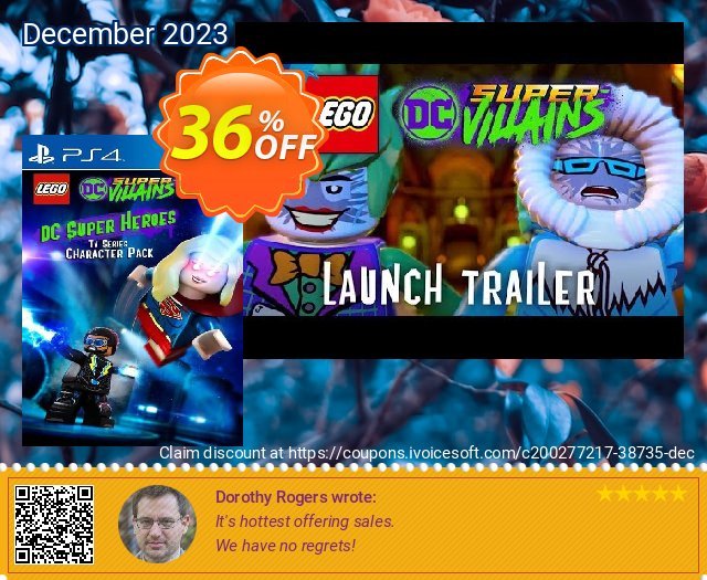 LEGO DC TV Series Super-Villains Character Pack PS4 (EU) discount 36% OFF, 2024 Good Friday offering discount. LEGO DC TV Series Super-Villains Character Pack PS4 (EU) Deal 2024 CDkeys