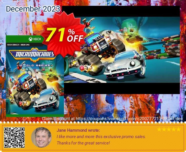 Micro Machines World Series Xbox One (UK) discount 71% OFF, 2024 Easter Day promotions. Micro Machines World Series Xbox One (UK) Deal 2024 CDkeys