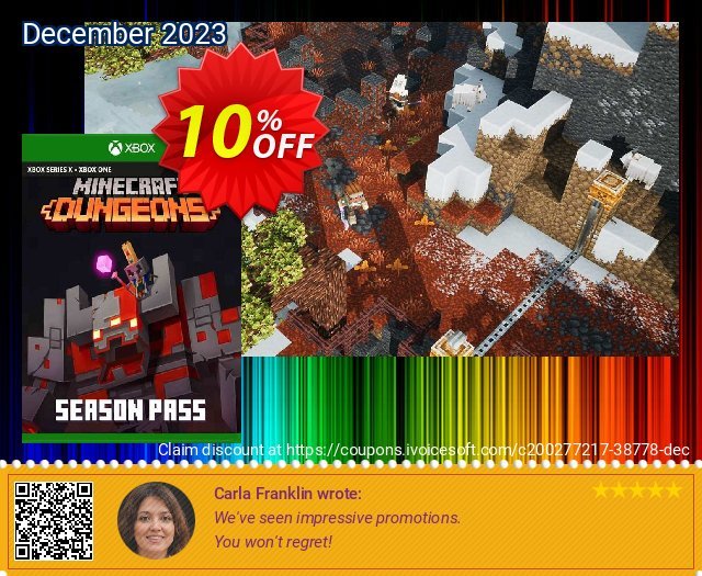 Minecraft Dungeons Season Pass Xbox One genial Beförderung Bildschirmfoto
