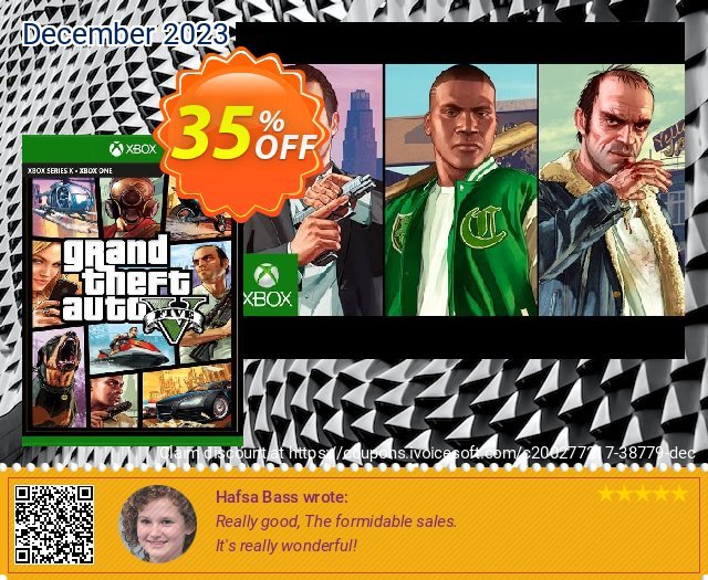 Grand Theft Auto 5: Premium Edition Xbox One (EU) discount 35% OFF, 2024 World Backup Day offering sales. Grand Theft Auto 5: Premium Edition Xbox One (EU) Deal 2024 CDkeys