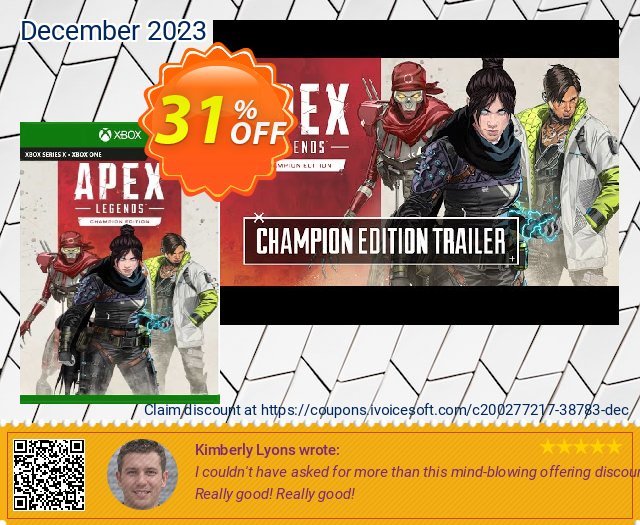 Apex Legends - Champion Edition Xbox One  (UK) 驚くべき キャンペーン スクリーンショット