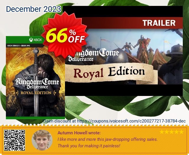 Kingdom Come Deliverance - Royal Edition Xbox One (UK) ausschließenden Promotionsangebot Bildschirmfoto